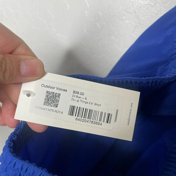 Outdoor Voices OV Blue Doing Things 2.5” Shorts - Picture 5 of 9